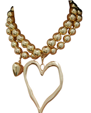 Load image into Gallery viewer, Boho Beaded Necklace with HEART
