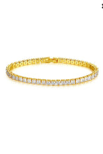 Load image into Gallery viewer, Copper WITH CUBIC ZIRCONIA Simplistic GEOMETRIC BRACELETS
