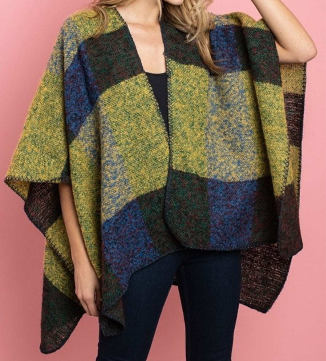 Brick Blanket poncho