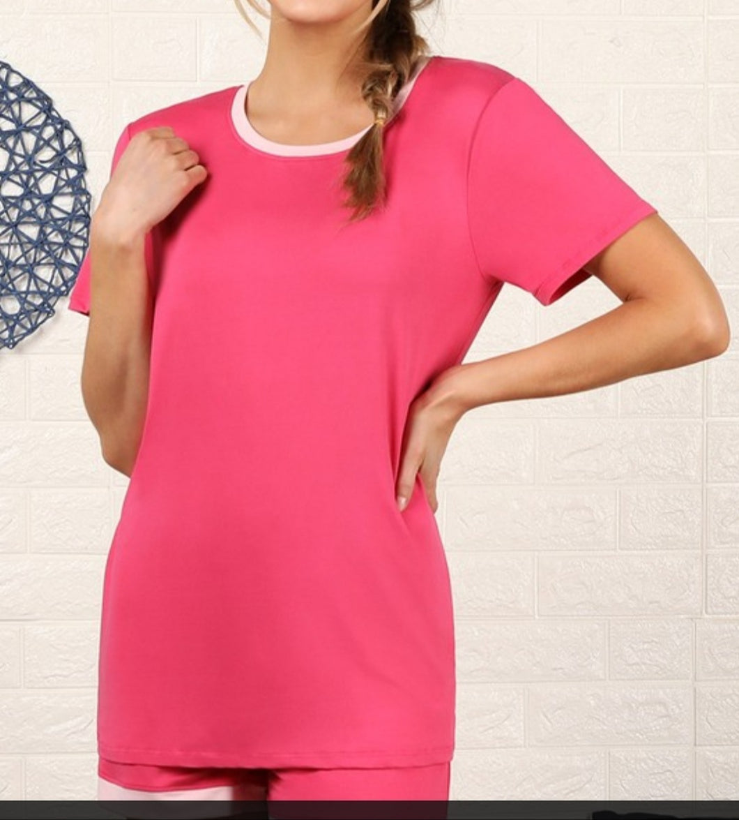 Fuchisa Light Pink Pajamas